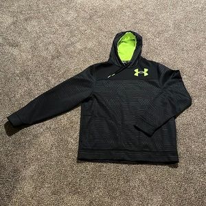 Under Armour sweatshirt, XL, black and neon green